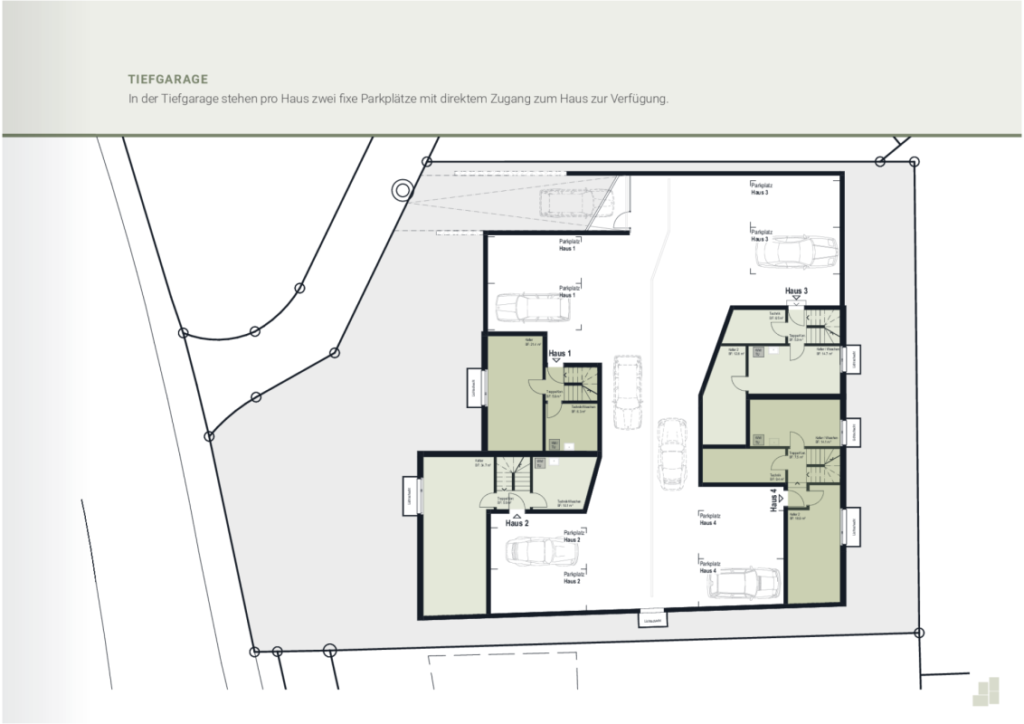 Einfamilienhäuser mit Garten und Tiefgarage, EFH 4 - Bild 6