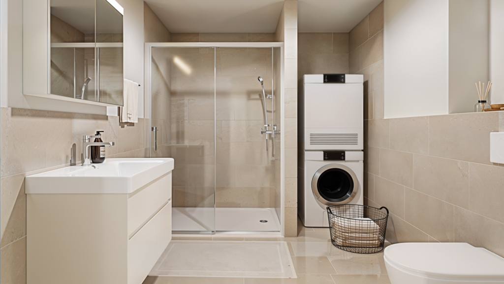Neubauprojekt Vier-Kronen - 4.5 Zimmer-Attikawohnungen - Beispiel-Visualisierung Badezimmer