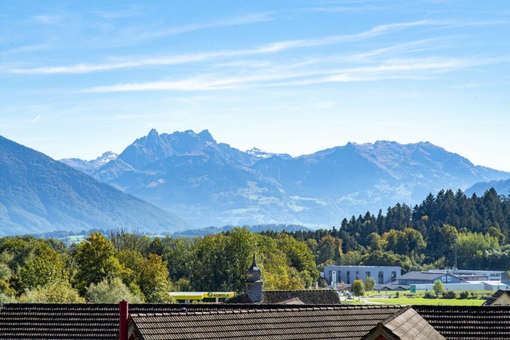 Neubauprojekt Wohnen-Frohburg, Neuhaus SG - Aussicht Richtung Osten