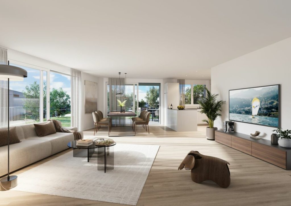 4.5 Zi. Gartenwohnung im Neubau MFH Ruediland - Bild 1