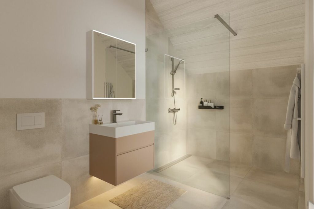 Charmante Dachwohnung mitten in Esslingen ZH - Dusche /WC