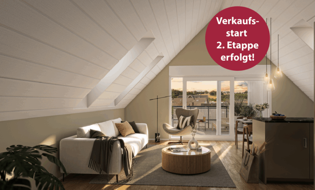 Hoch hinaus: moderne Dachwohnung mit besonderer Raumhöhe - Bild 1