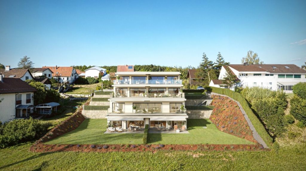 Projekt Fortuna: 7 Terrassenwohnungen mit Aussicht - Aussenansicht West