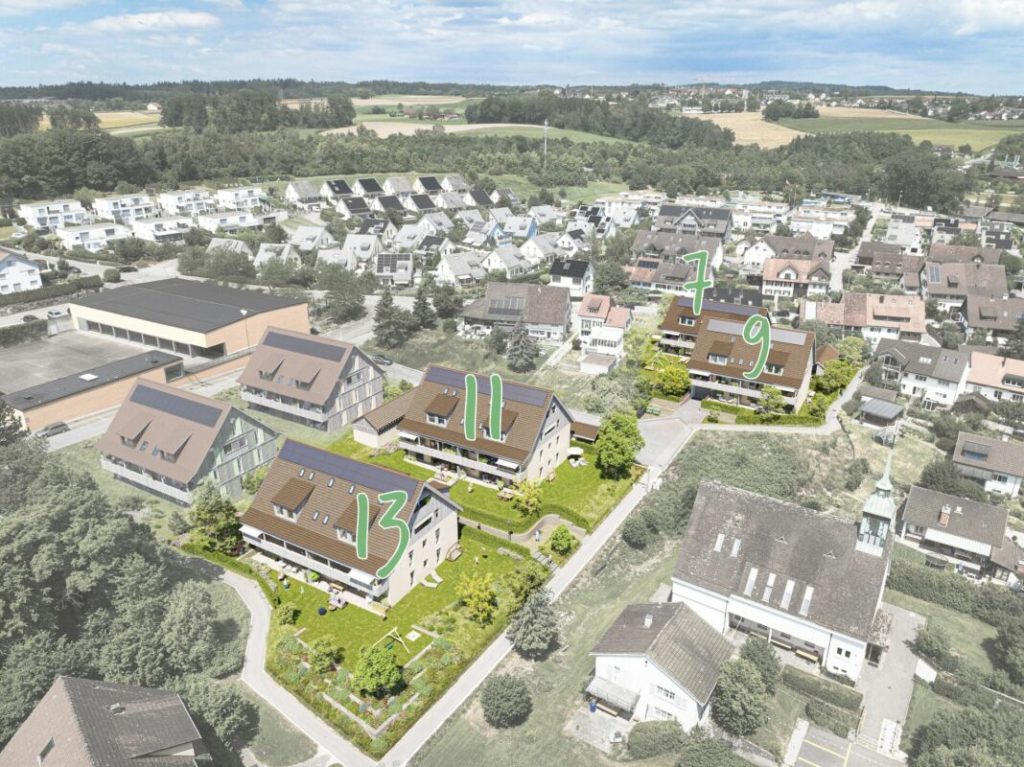 Wohneigentum im Grünen - modern, zentral, nachhaltig - Südansicht