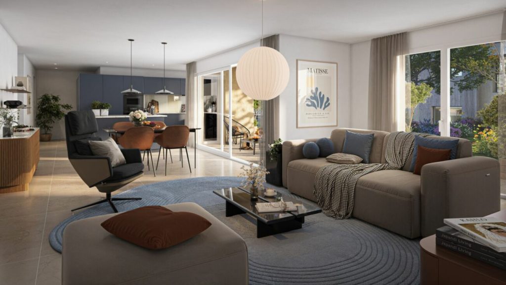 Wohneigentum im Grünen - modern, zentral, nachhaltig - Wohnbereich Whg. 11.2