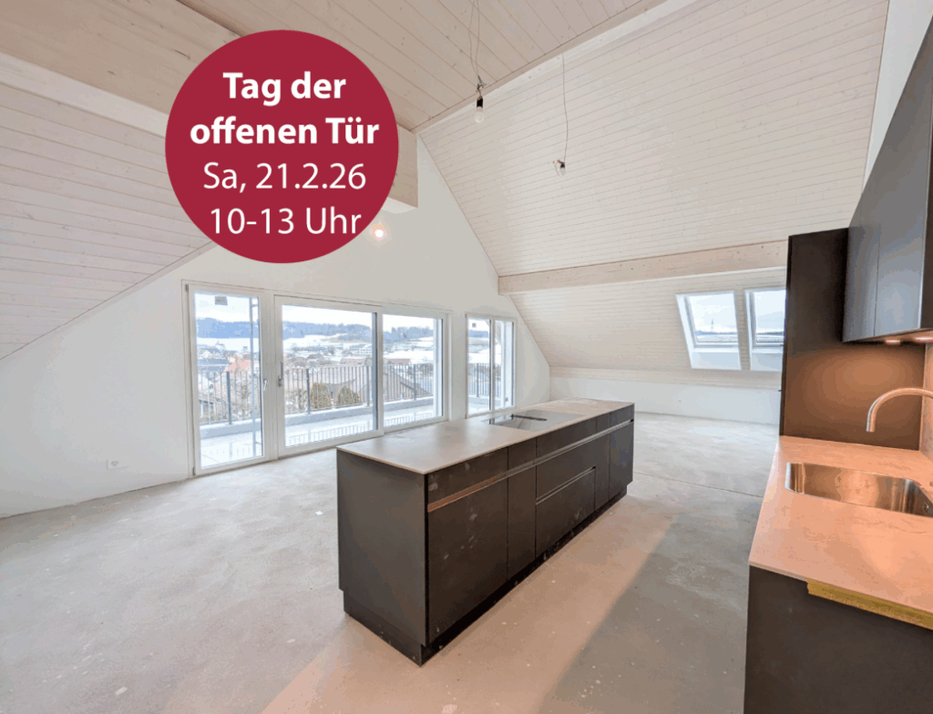 Geniessen Sie die Aussicht über die Dächer von Aesch ZH - Bild 1