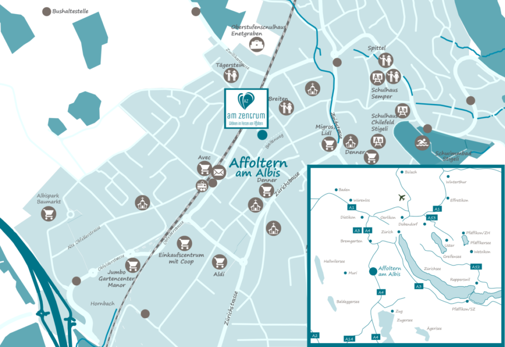 am Zentrum: Baubeginn erfolgt! - Lageplan