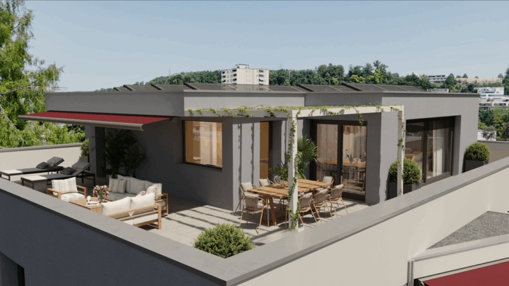 Ihr Zuhause an zentraler Lage - Terrasse Attikawohnung 401