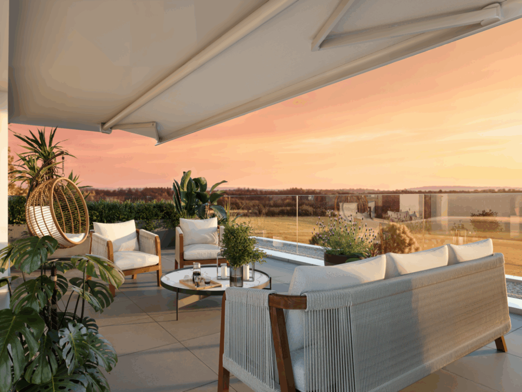 Projekt Fortuna: 7 Terrassenwohnungen mit Aussicht - Terrasse Attikawohnung 101