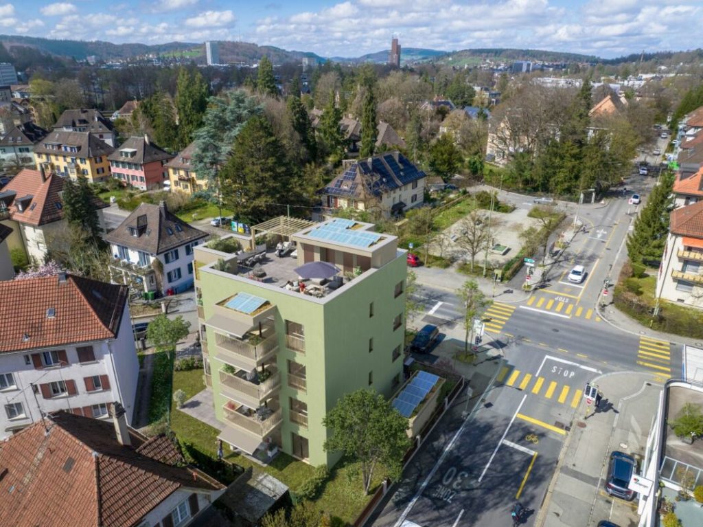 Projekt Geiselweid mit gemeinsamer Dachterrasse - Geiselweid Aussenansicht