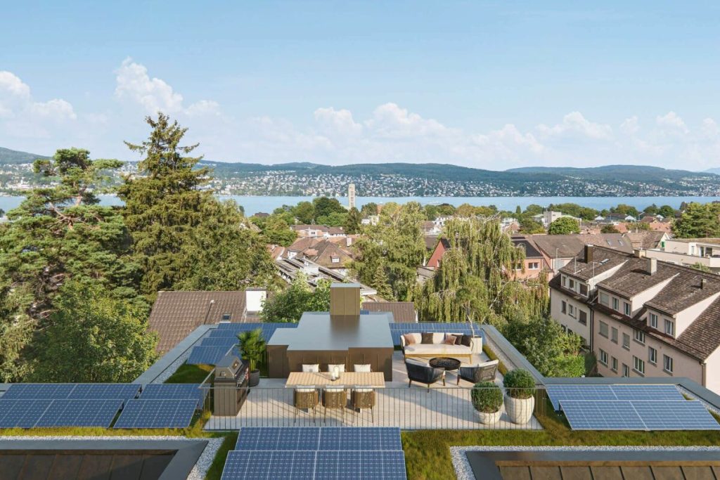 Neubauprojekt Haute Living - Zürich-Wollishofen - Dachterrasse
