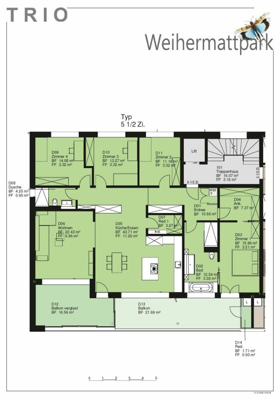 Äusserst grosszügige 5.5 Zimmer Wohnung, Neubau - Bild 1