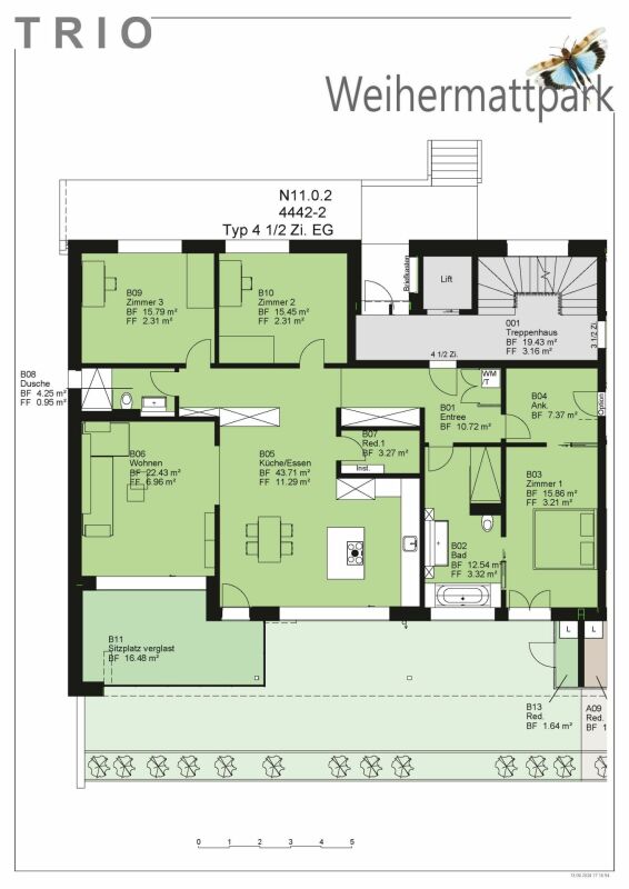 Äusserst grosszügige 4.5 Zimmer Gartenwohnung (Haus W4) - Bild 5