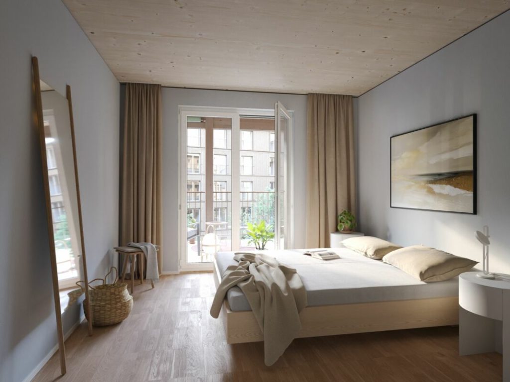 Aeschbachquartier Aarau - Hofhaus: Grosszügige 2.5 Zimmerwohnung mit Terrasse - Bild 4