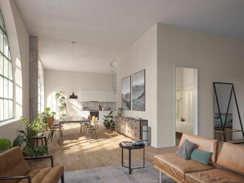 Aeschbachquartier Aarau - Hofhaus: Grosszügige 2.5 Zimmerwohnung mit Terrasse - Bild 3