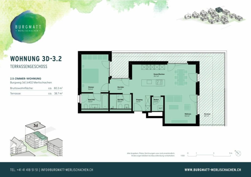 2.5-Zimmer-Terrassenwohnung - Bild 5