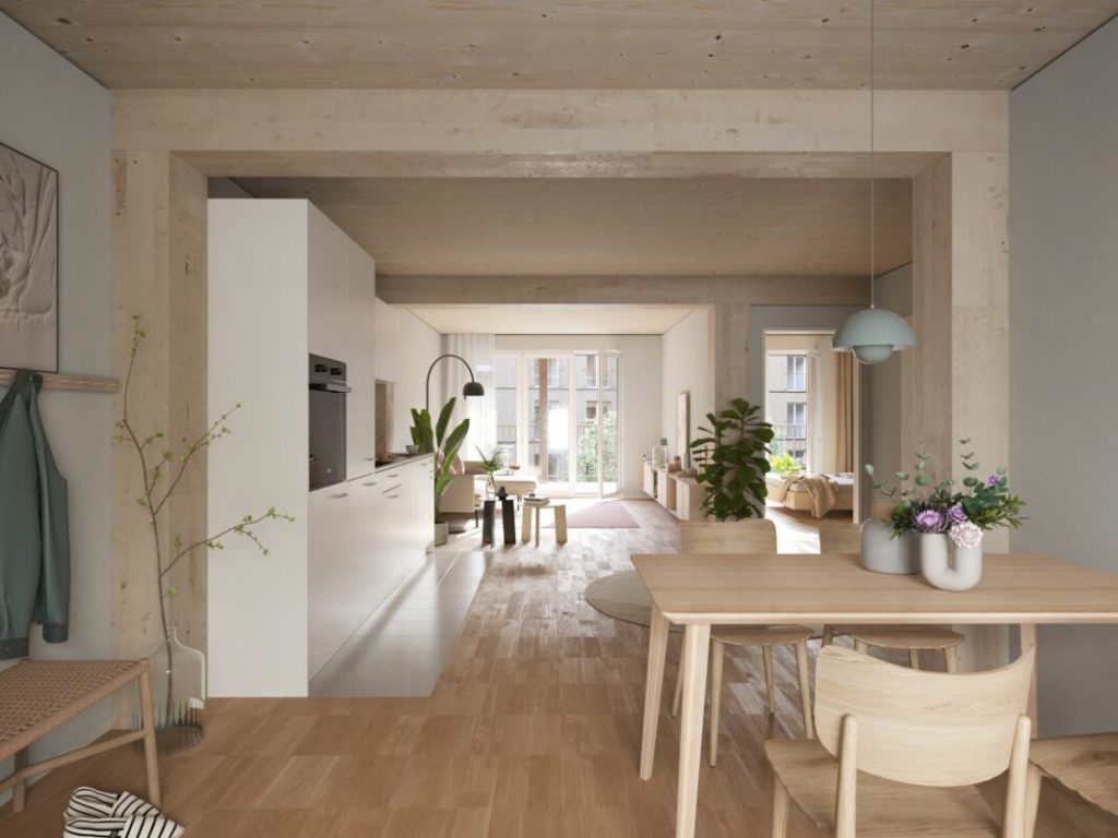 Aeschbachquartier Aarau - Hofhaus: Grosszügige 2.5 Zimmerwohnung mit Terrasse - Bild 1