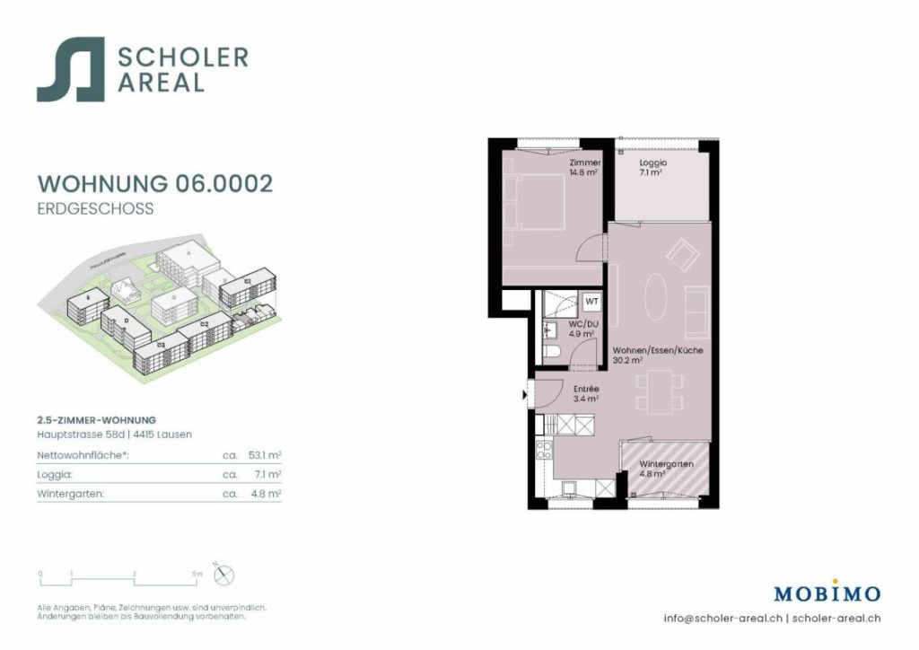 Moderne 2.5-Zimmerwohnung - Scholer-Areal.ch - Bild 3