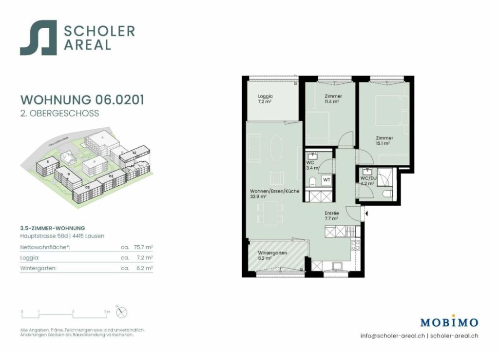 Helle 3.5-Zimmerwohnung - Scholer-Areal.ch - Bild 5