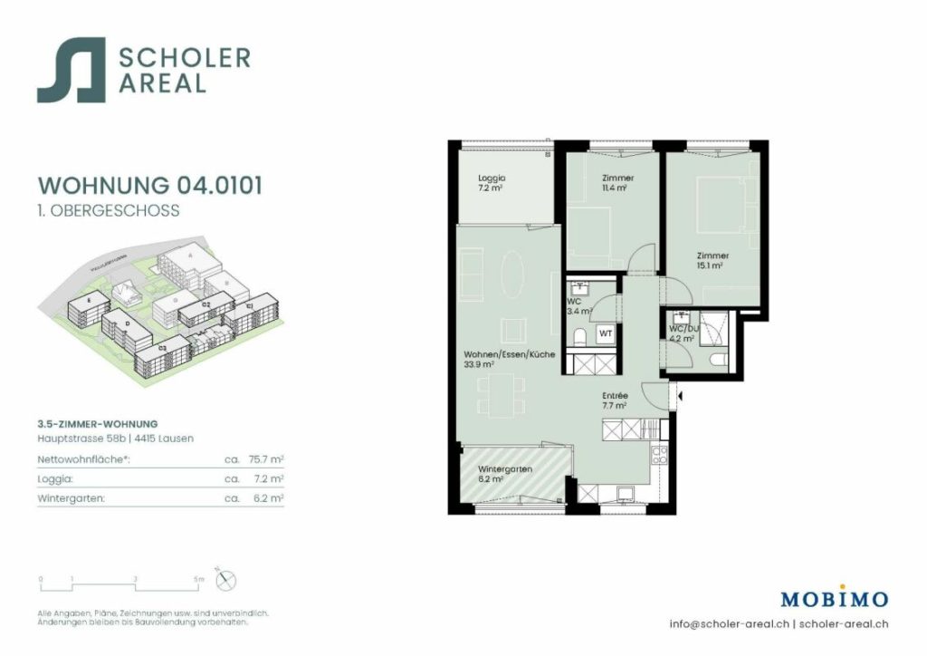 Helle 3.5-Zimmerwohnung - Scholer-Areal.ch - Bild 5