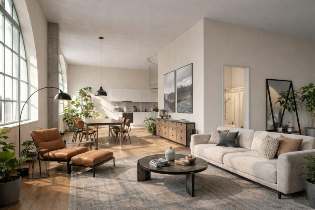 Einzigartige Loftwohnung mit Bogenfenster und Dachterrasse - Bild 1