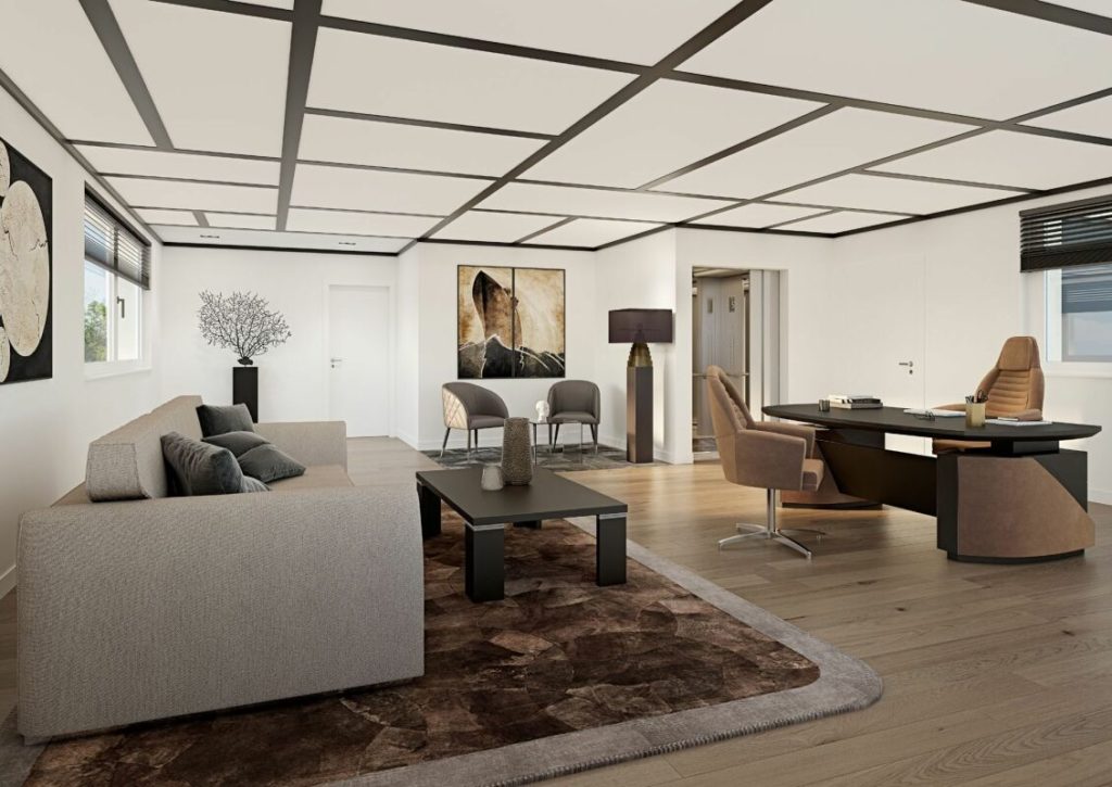 Moderne Bürofläche mit Sitzplatz und Garten - Bild 3