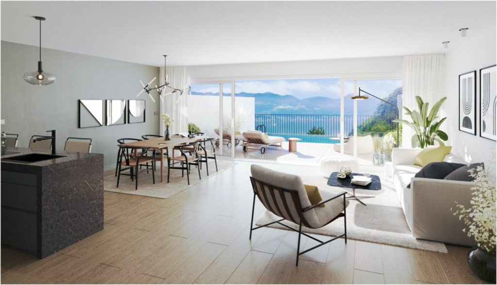 Neubau Terrassenhaus mit einmaliger Berg- und Seesicht - Bild 2