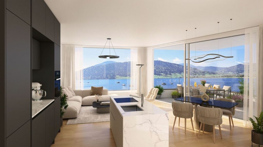 Neubau: Wohnung mit einmaliger Seesicht in Oberägeri - Bild 3