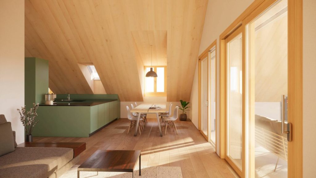 Idyllisches Auslikon - "Hofstatt Frohsinn" 4 1/2 Zimmer Dachwohnung - Bild 1