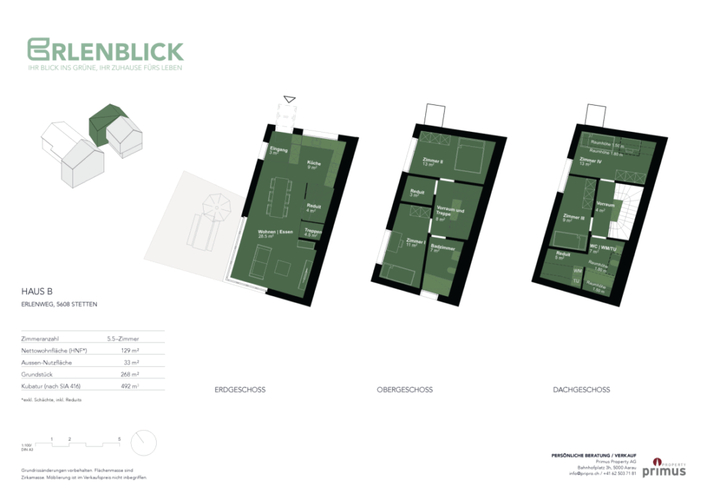 Individuelle Doppeleinfamilienhäuser in Stetten - Bild 11