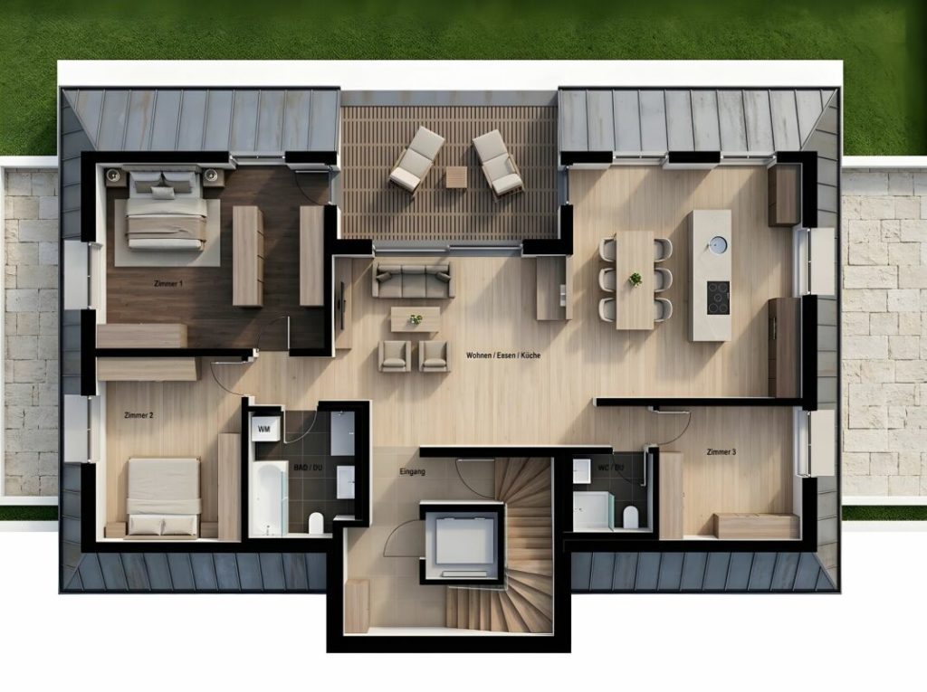 DIE KRÖNUNG DES HAUSES NIMMT FORM AN - DACHWOHNUNG IM BAU - Bild 14