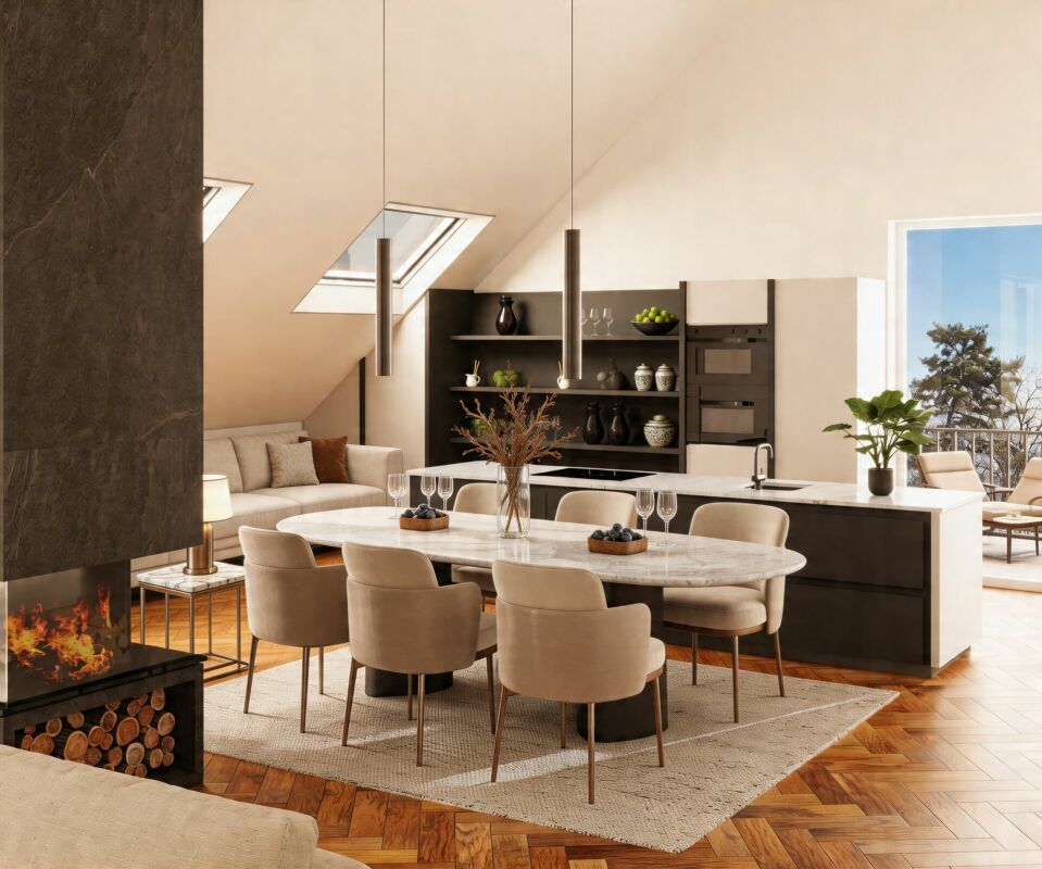 DIE KRÖNUNG DES HAUSES NIMMT FORM AN - DACHWOHNUNG IM BAU - Bild 4