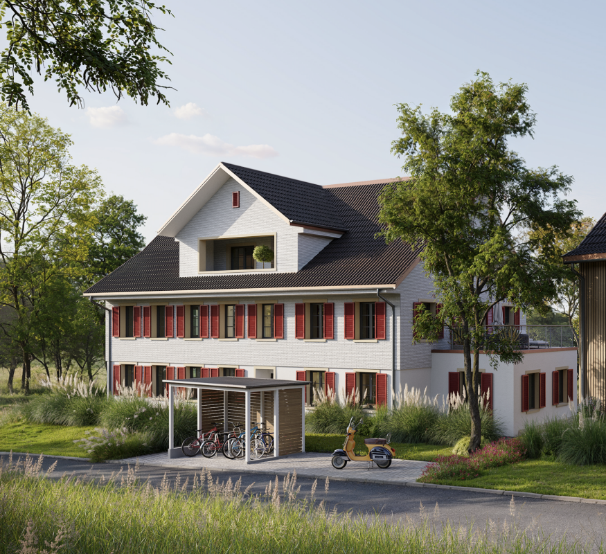 Einzigartige 3.5 Zimmer Dachwohnung mit Ausblick ins Grüne - Bild 1