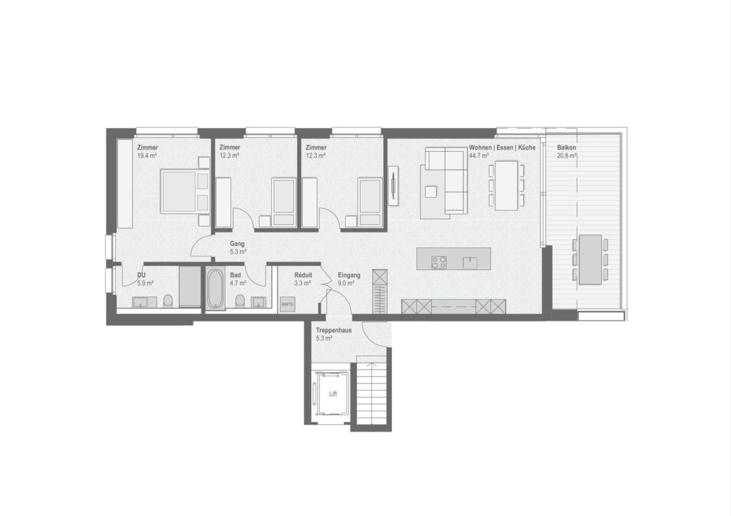 4.5 Zimmer Attikawohnung - Grosszügig und modern - Bild 7